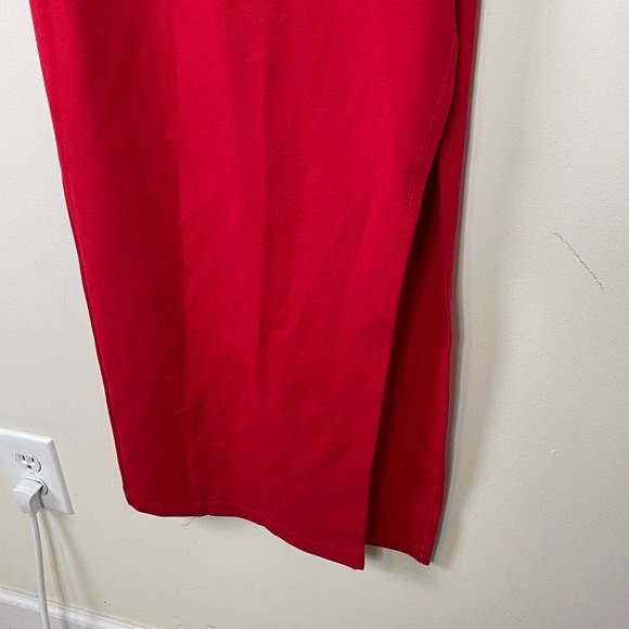 Socialite Red Halter Dress Side Slit Sheath Dress NWT Size XS - Picture 5 of 11